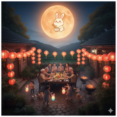 中秋佳節祝福快樂